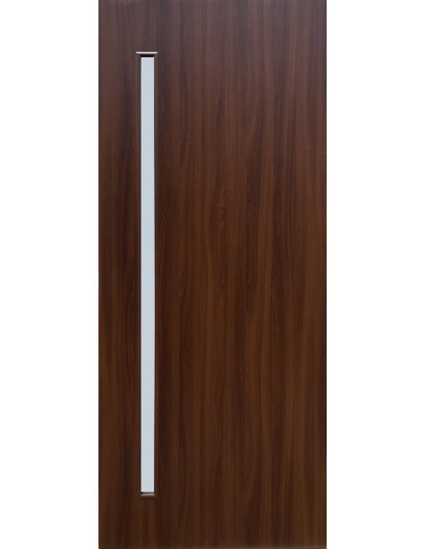 Line Glass-01 Шимо шоколад, со стеклом сатин